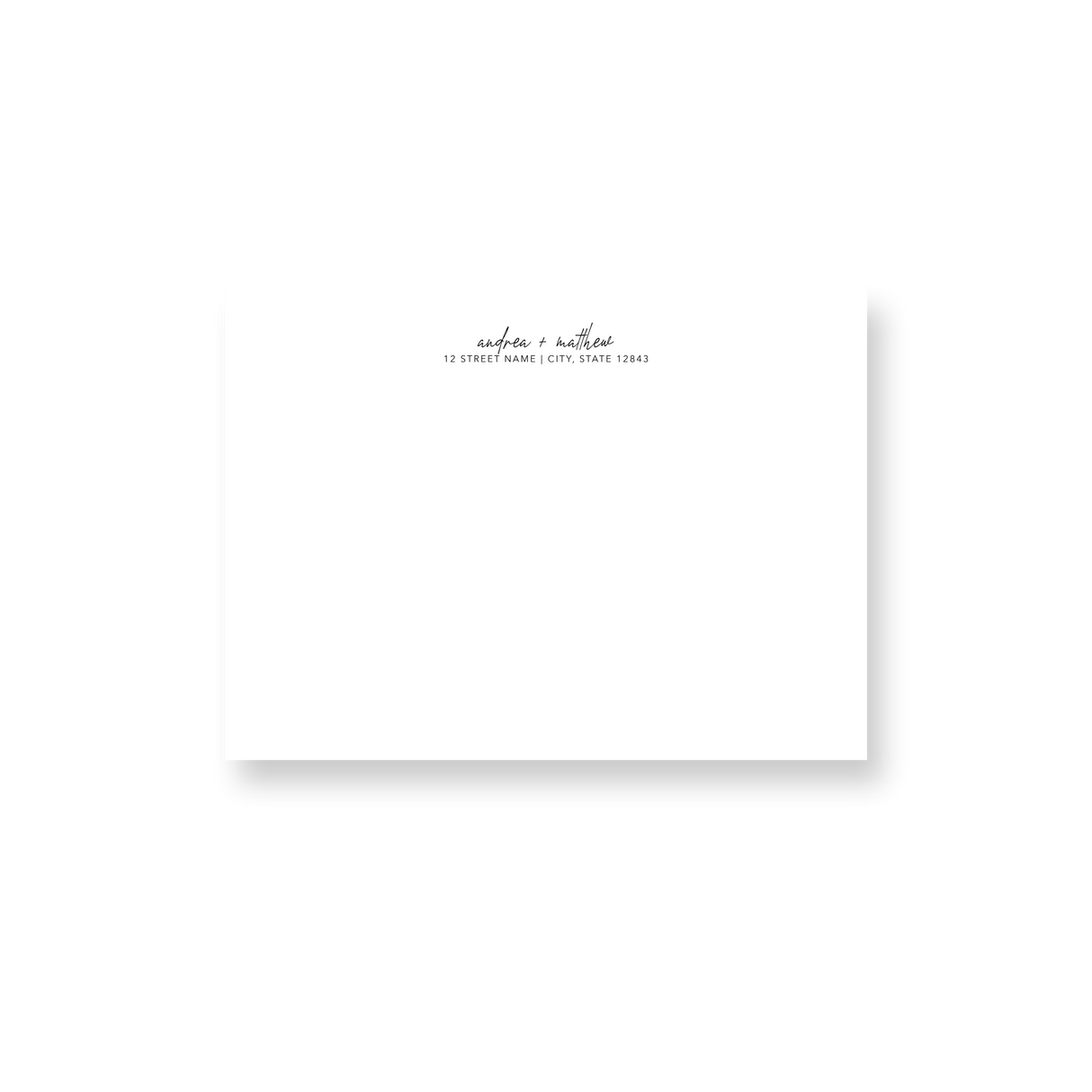 Basic Minimalist wedding envelope