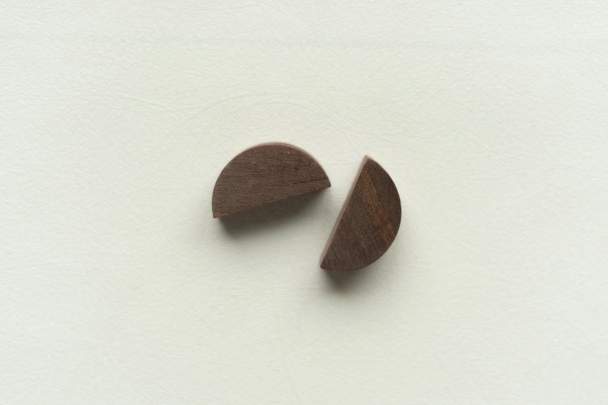 Round Wooden Holder for Desktop Sets