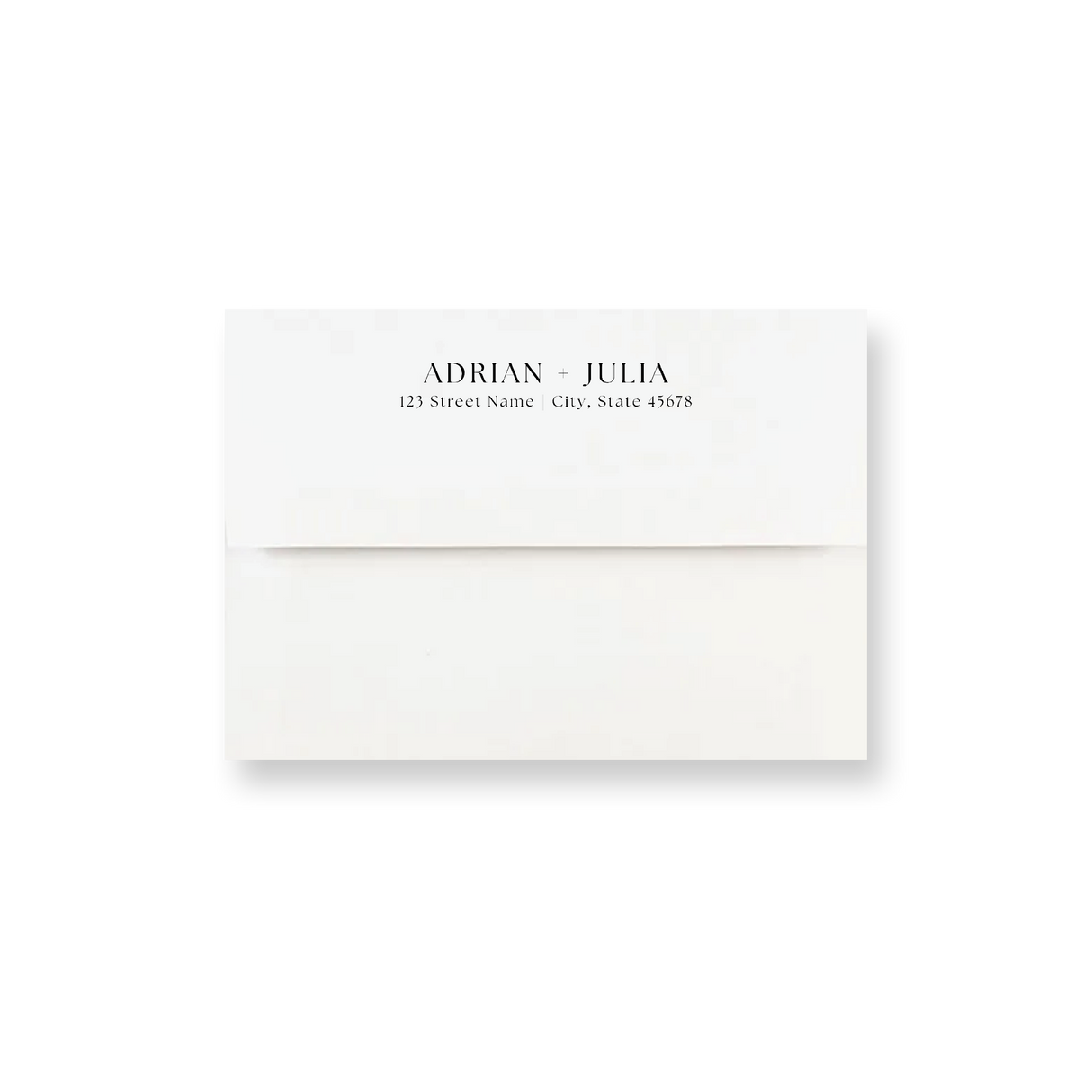 Framed White wedding envelope