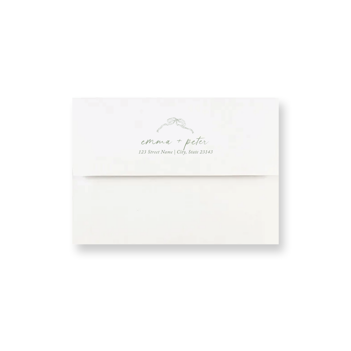 French Garden wedding envelope