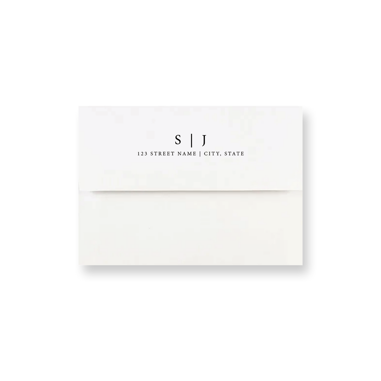 Matte Charcoal wedding envelope