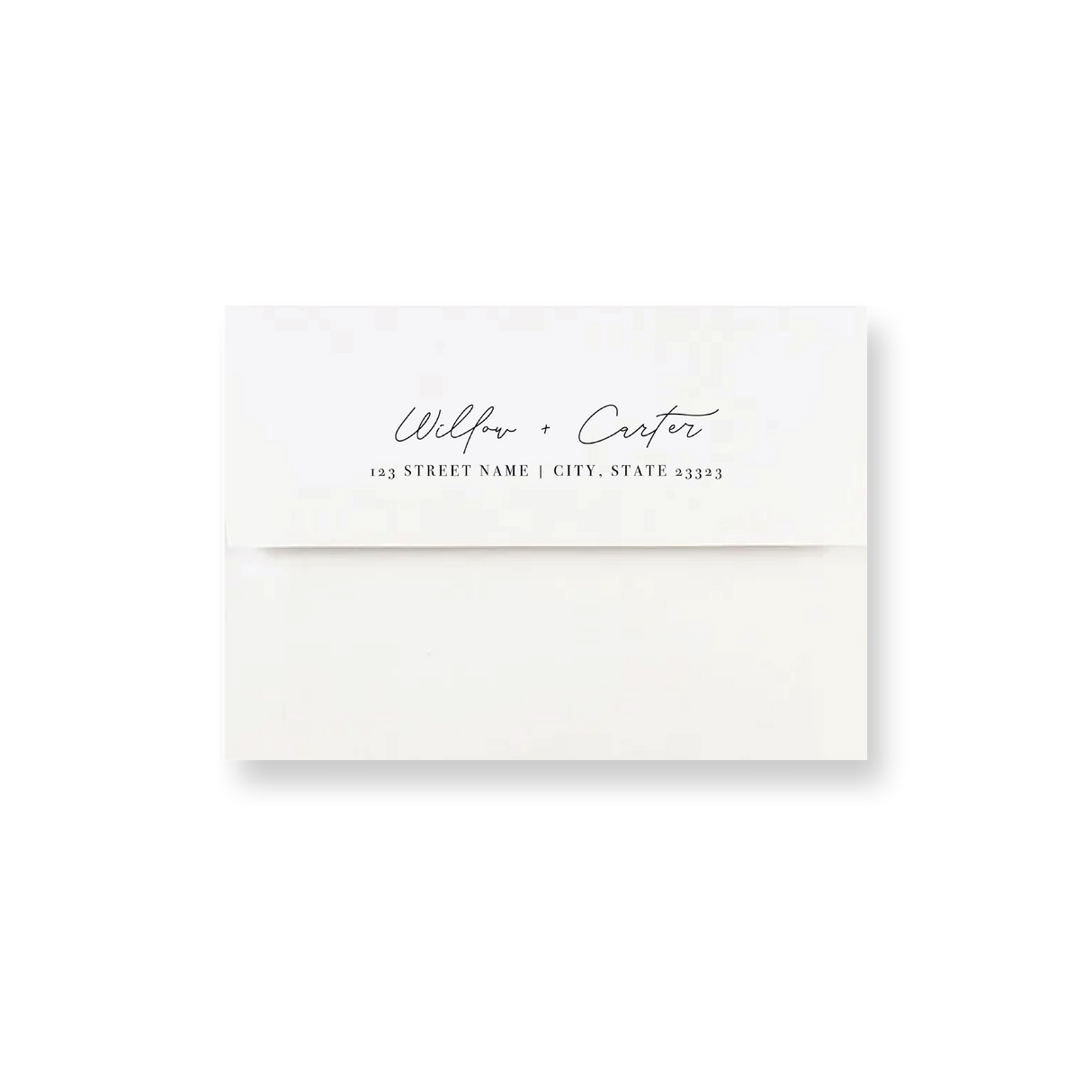 Minimal Elegant wedding envelope