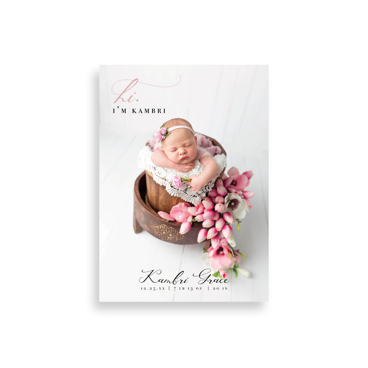 Simplicity birth announcement