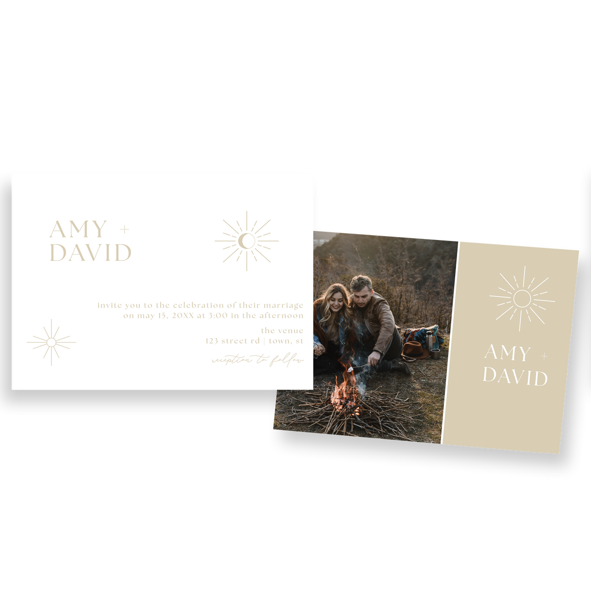 Sun and Moon invitation