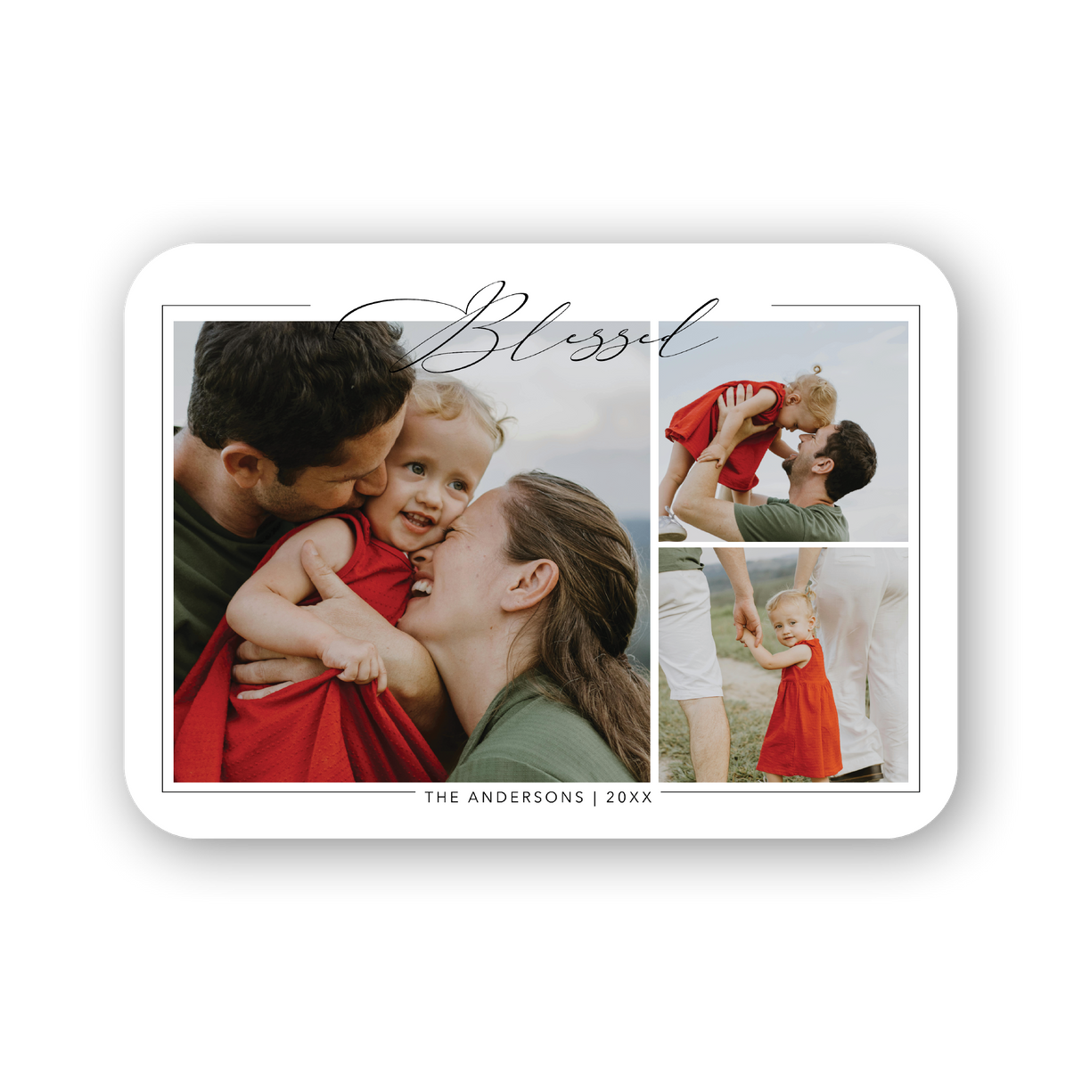 Framed Blessed Christmas Card