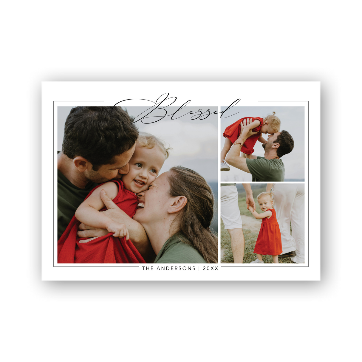 Framed Blessed Christmas Card