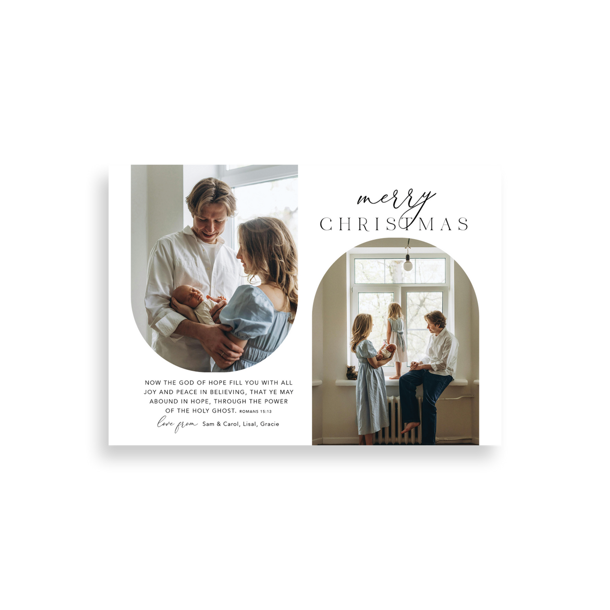Double Arch Christmas Card
