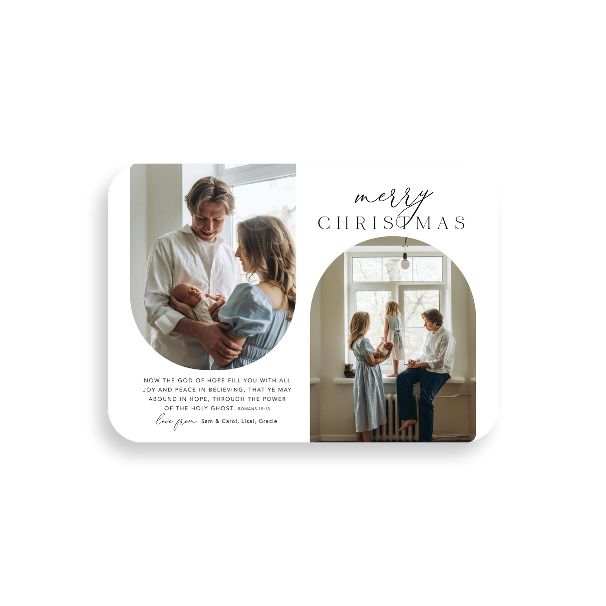 Double Arch Christmas Card