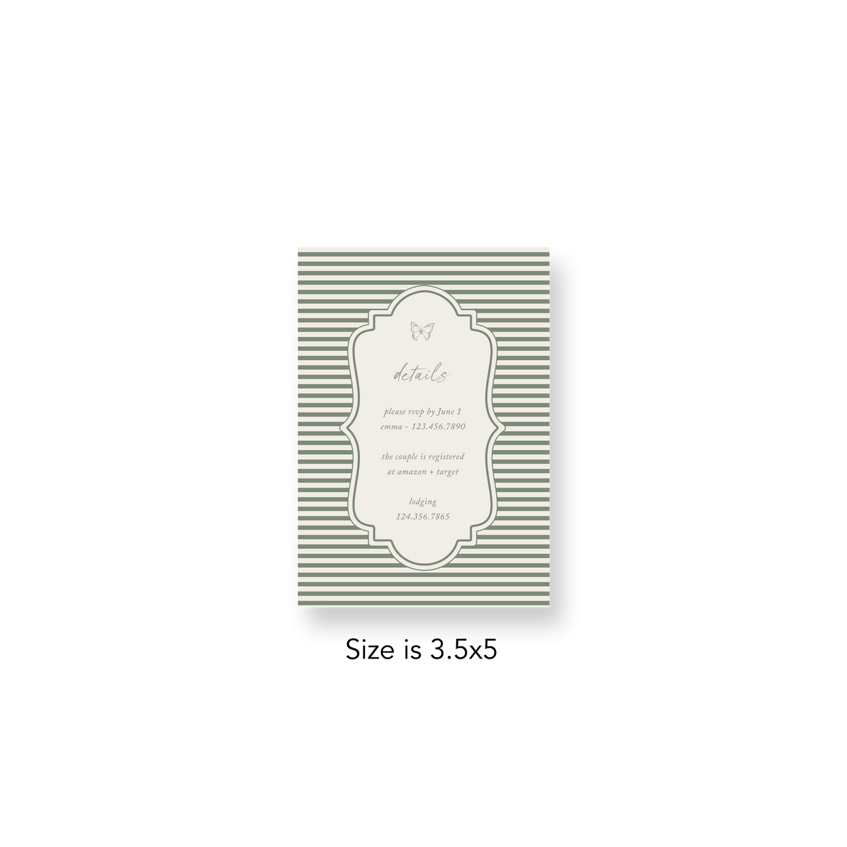 French Garden RSVP