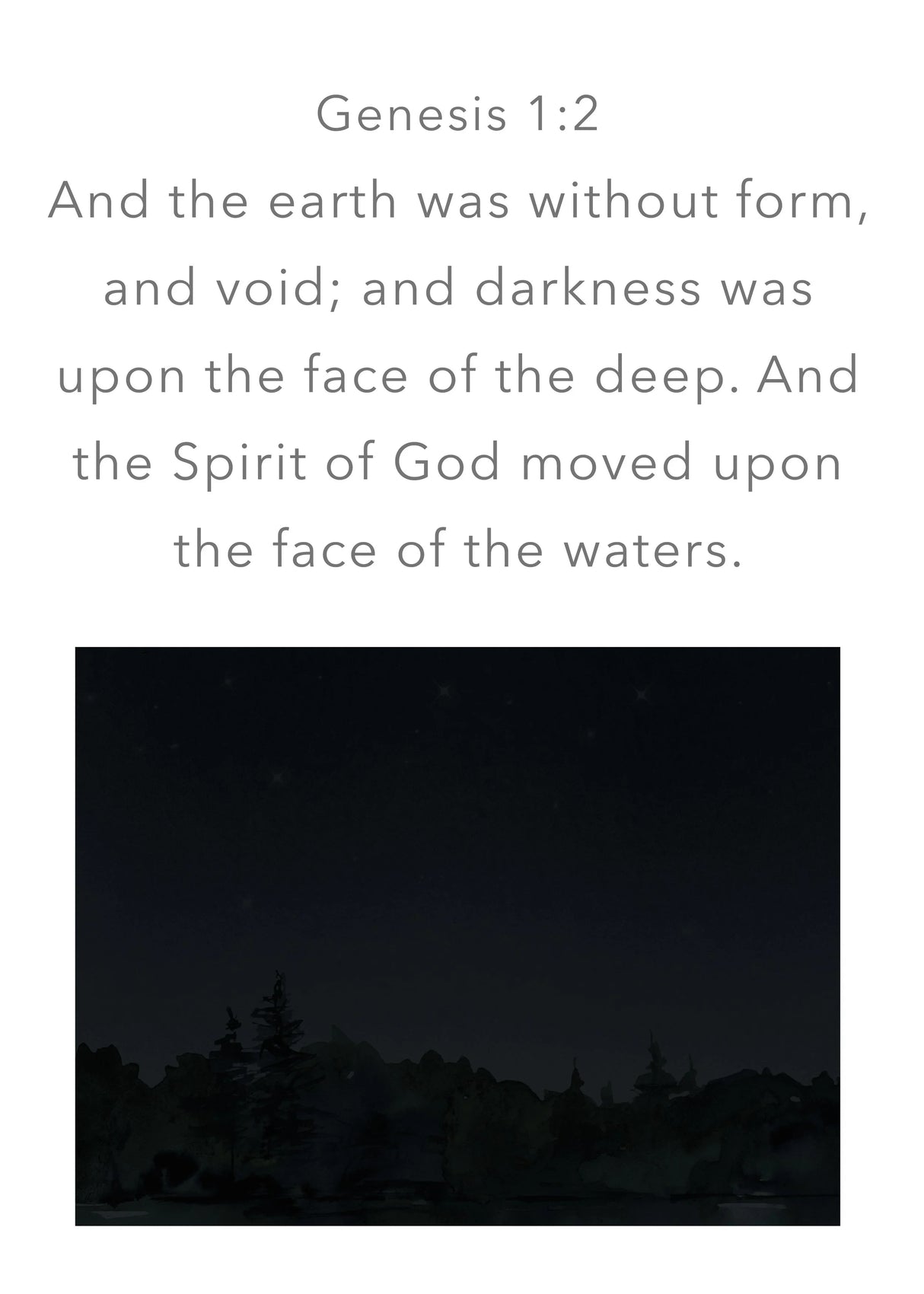 Genesis 1 Whole Chapter Memorization Cards