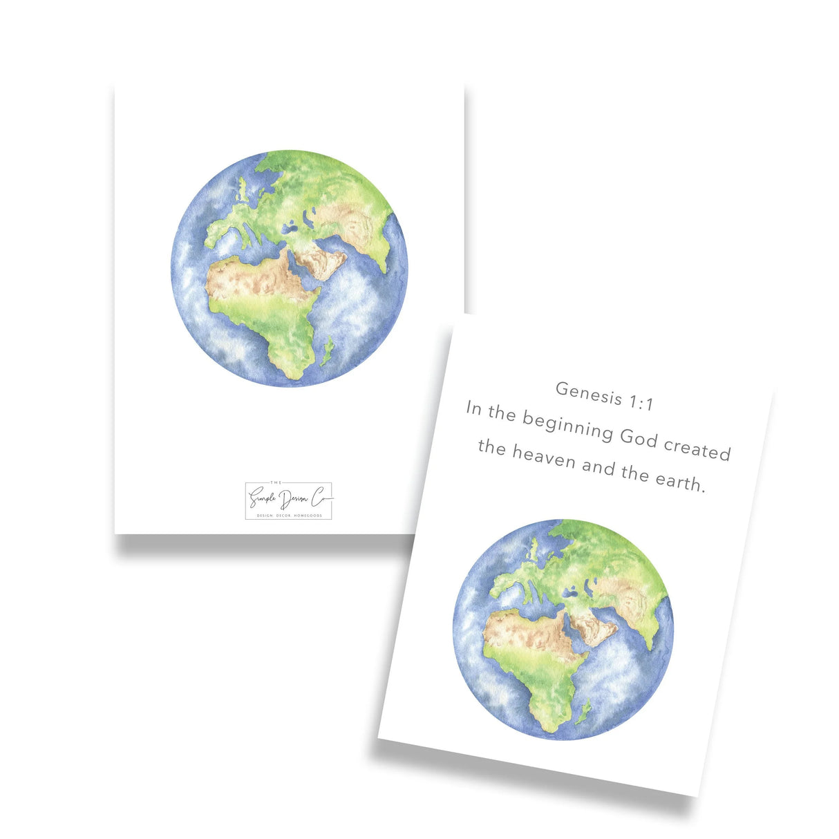 Genesis 1 Whole Chapter Memorization Cards