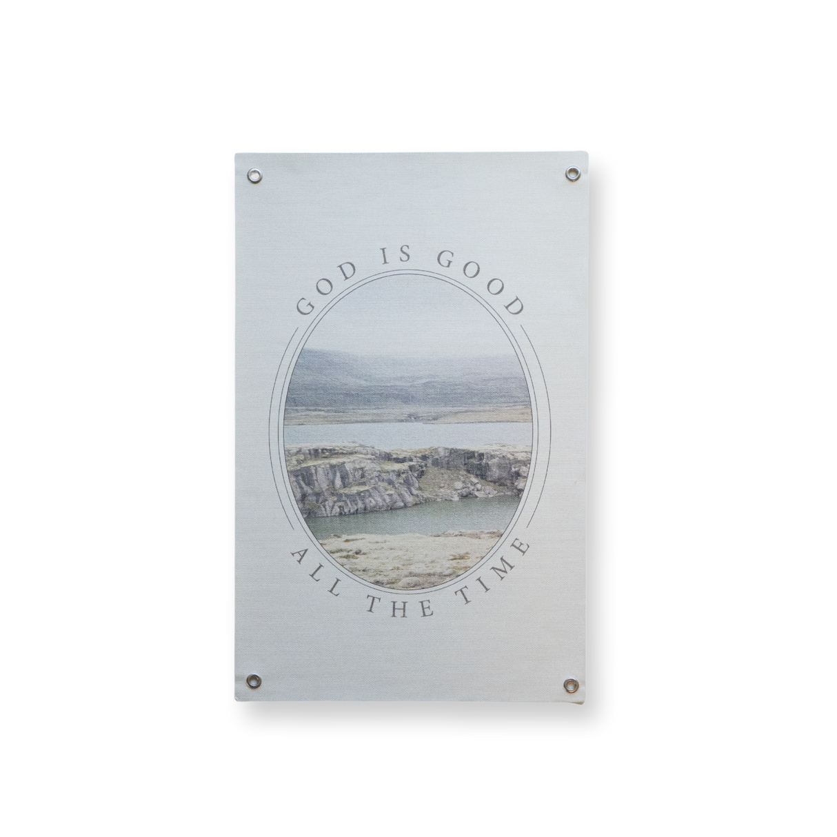 God Is Good 11x17 canvas print with grommets