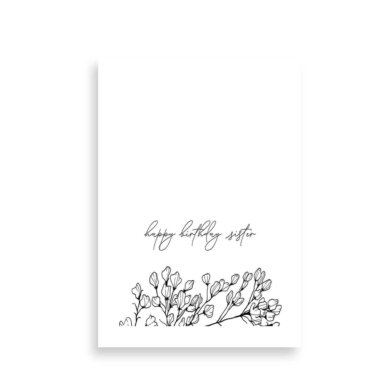 Flowery happy birthday (Sister)