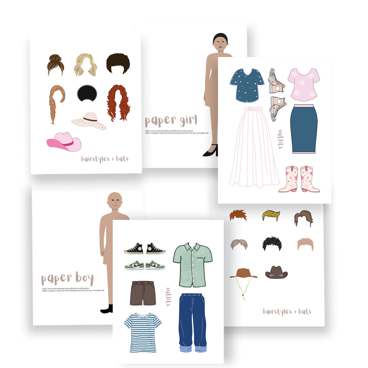 Paper Dolls | FREE Kid's Printable