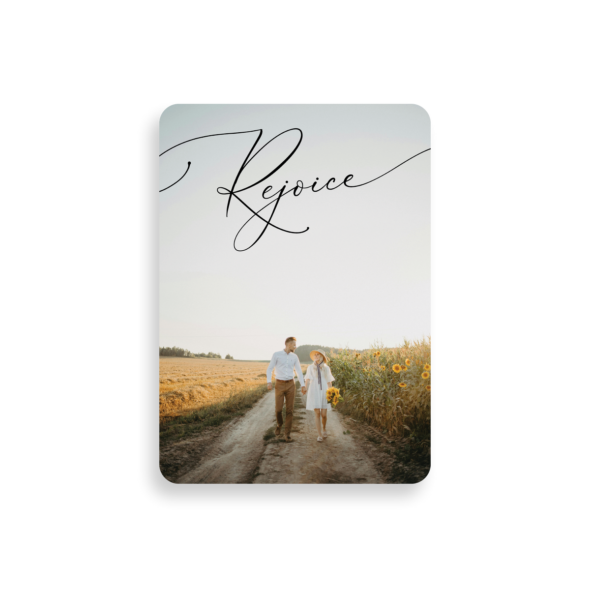 Rejoice Christmas Card back