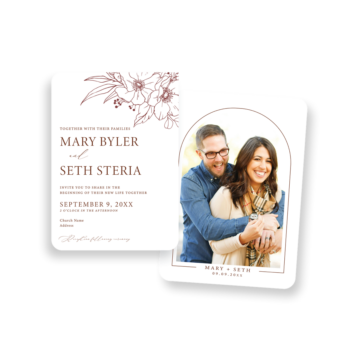 rust invitation rounded