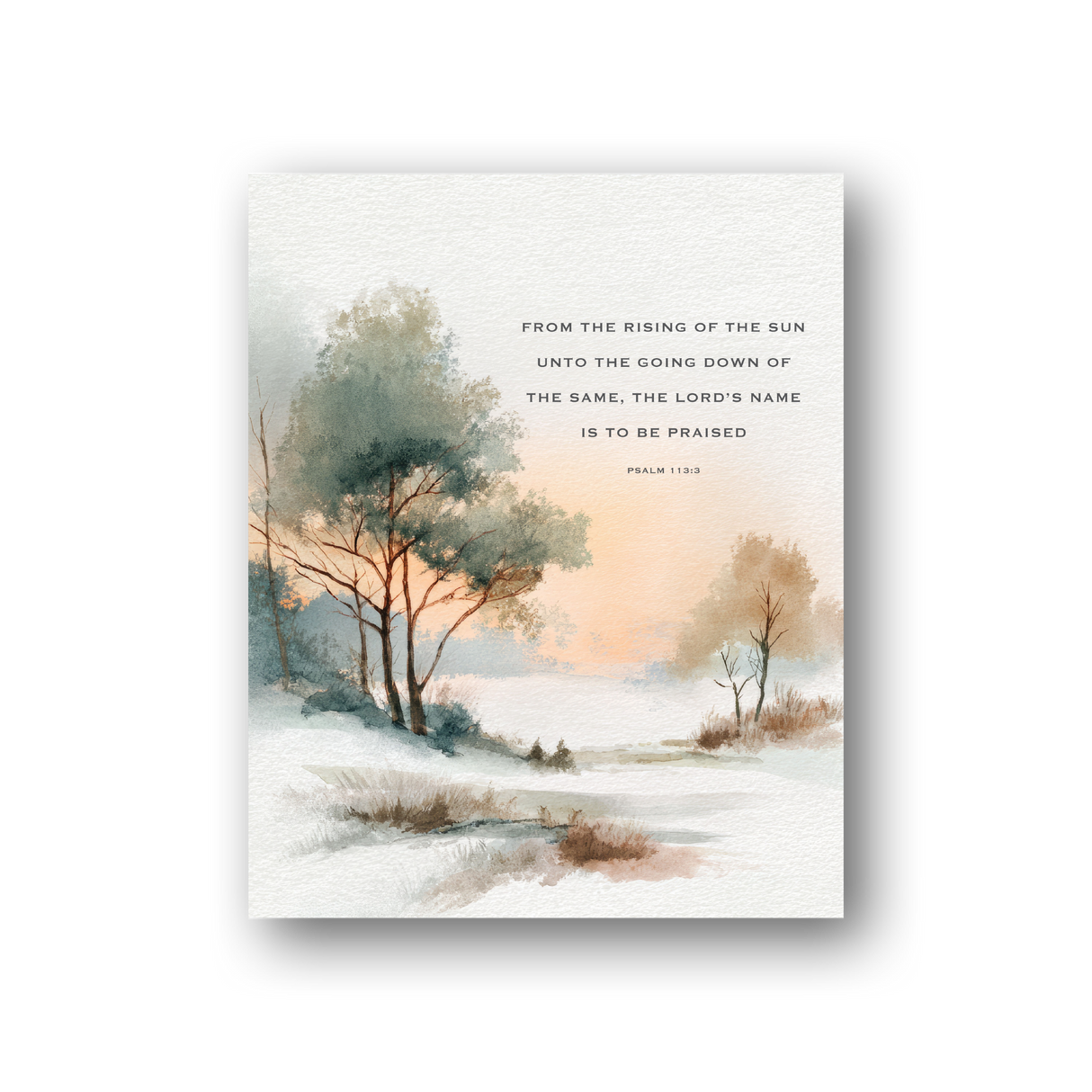 From the Rising of the Sun | Print + Hanger