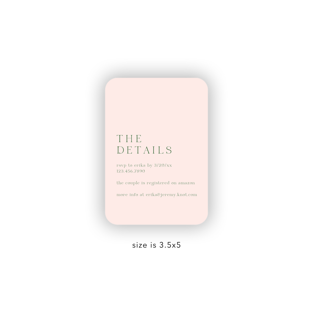Spring Pink RSVP rounded