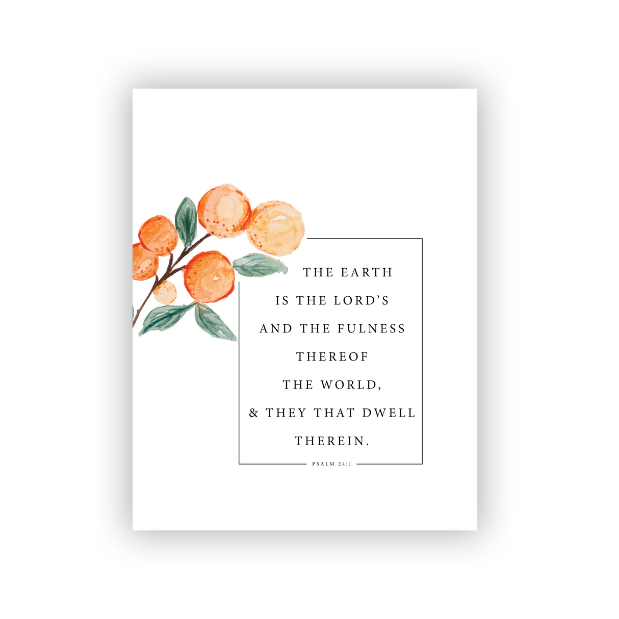 The Earth Is the Lords | Print + Hanger