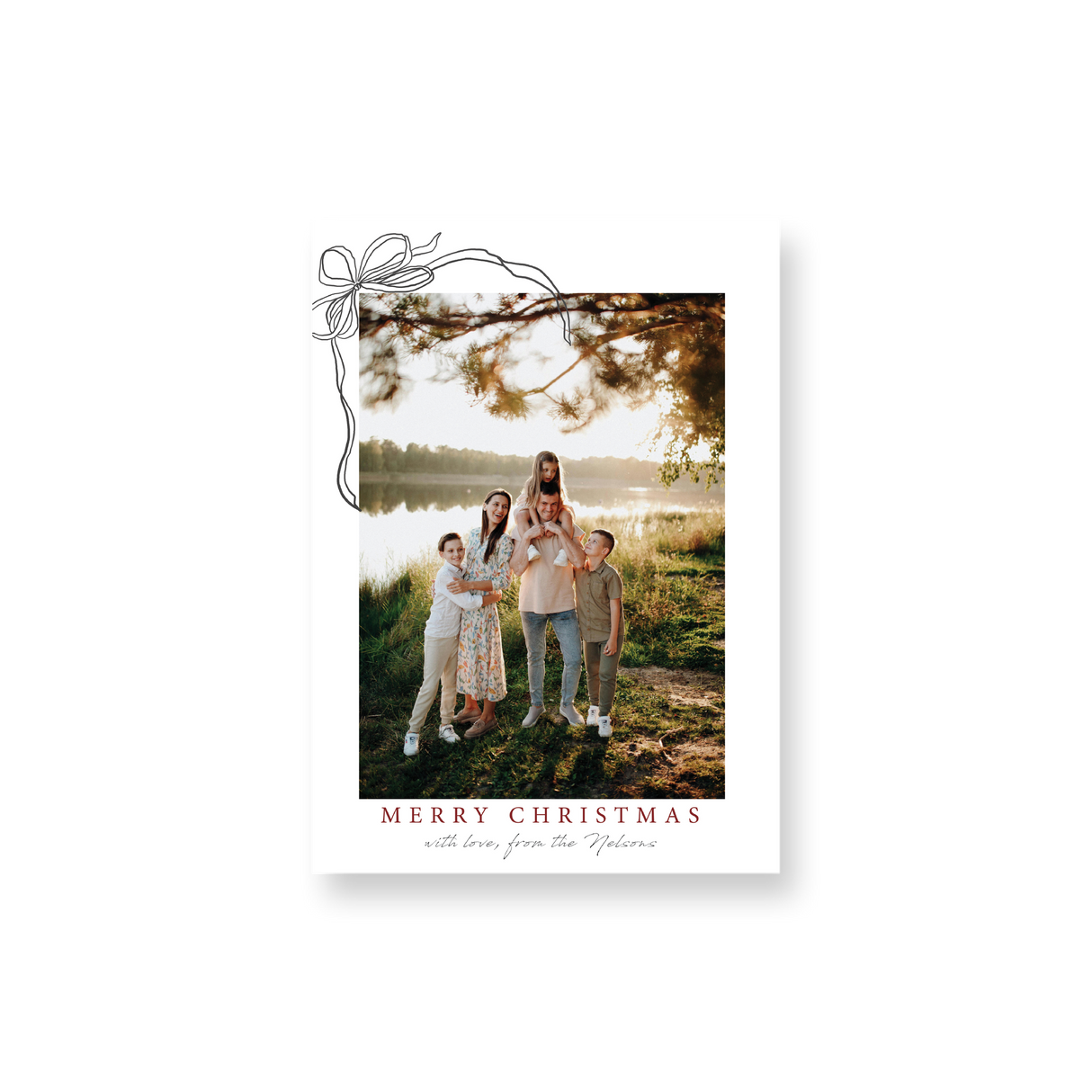 Merry Christmas Bows Card