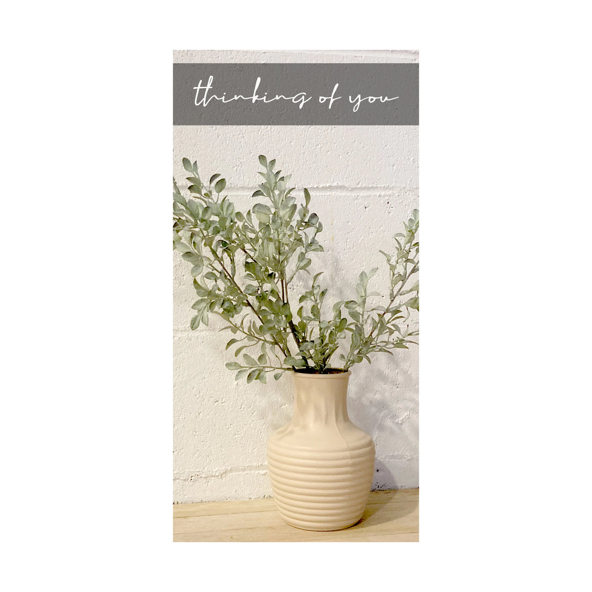 Thinking of You Vase 4x8 Card