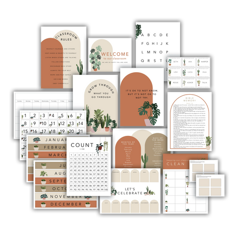 Houseplant classroom set