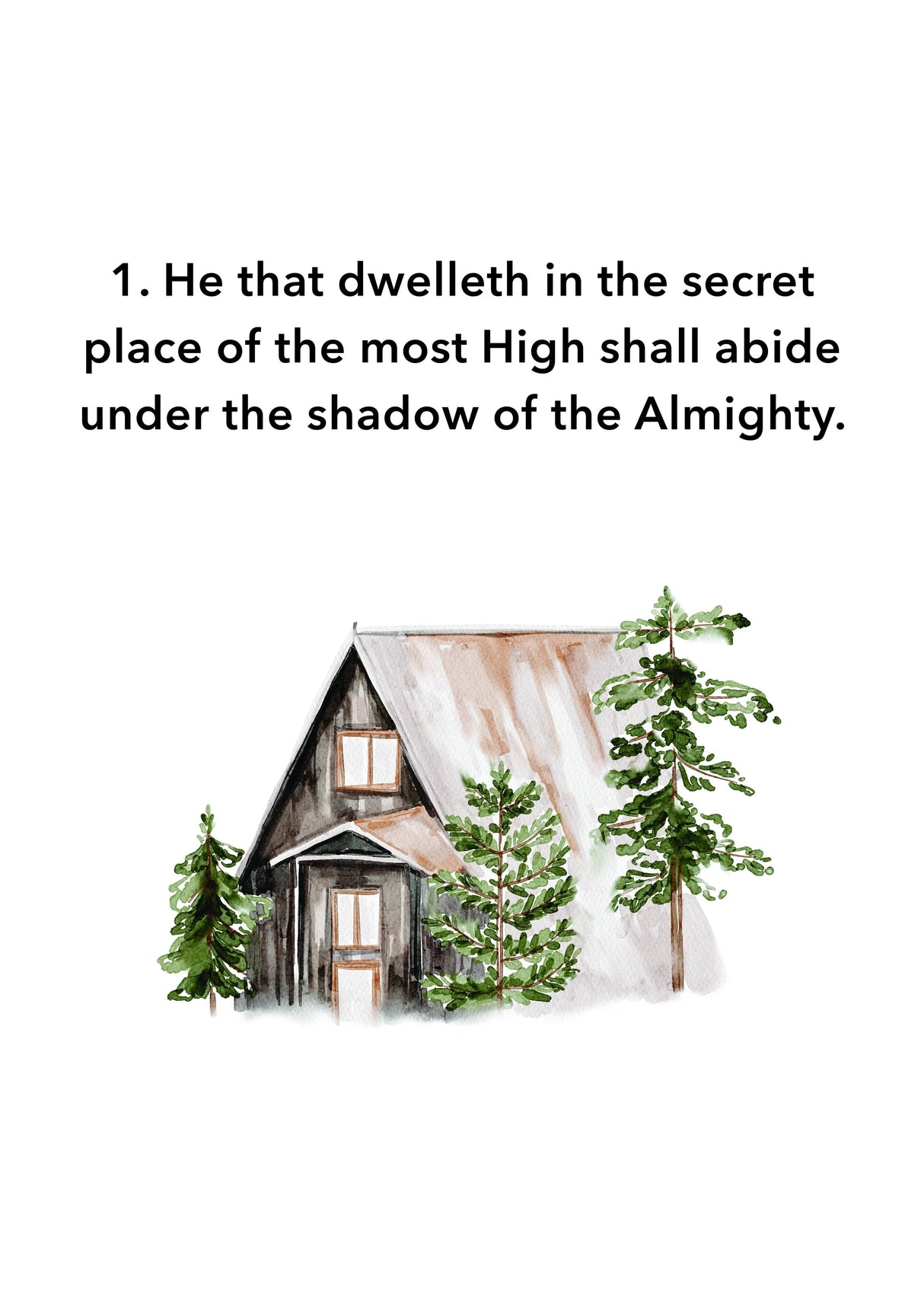 Psalm 91 Memorization Cards