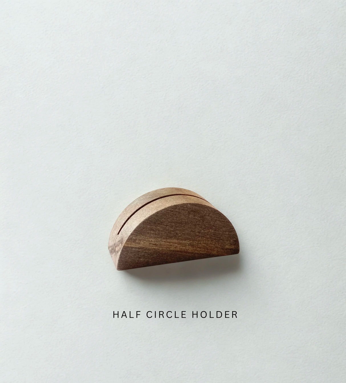 Round Wooden Holder for Desktop Sets