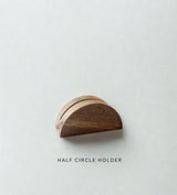 Round Wooden Holder for Desktop Sets