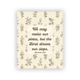 We May Make Our Plans 8x10 art print, Proverbs 16:9