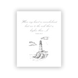 Lead Me To The Rock printable art print, Psalm 61:2, lighthouse line drawing