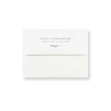 Angele Arched wedding envelope