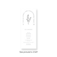 Angele Arched wedding program