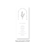 Angele Arched wedding program