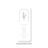 Angele Arched wedding program rounded corners
