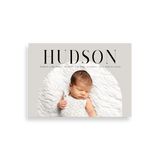 Arched Gray birth announcement