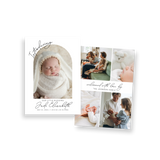 Arched Introducing birth announcement