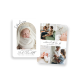 Arched Introducing birth announcement rounded corners