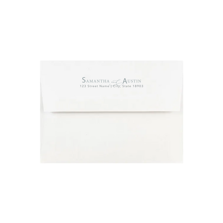 Arched Sage wedding envelope