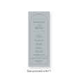 Arched Sage wedding program