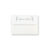 Arched Wildflower wedding envelope