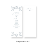 Baroque wedding program