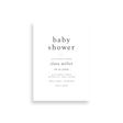 Basic baby shower invitation