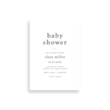 Basic baby shower invitation