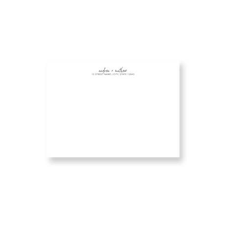 Basic Minimalist wedding envelope