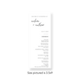 Basic Minimalist wedding program