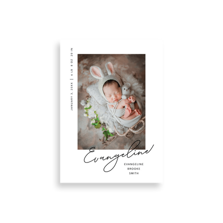 Beauty Script birth announcement