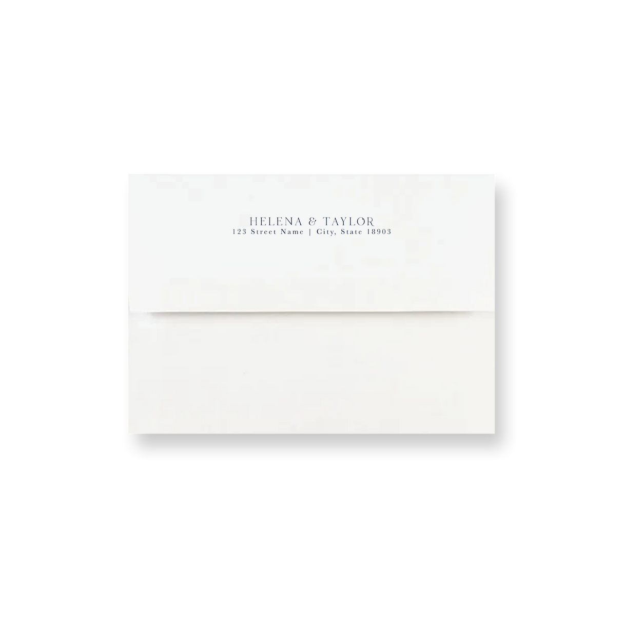 Blue Floral wedding envelope