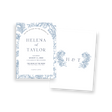 Blue Floral invitation
