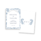 Blue Floral invitation